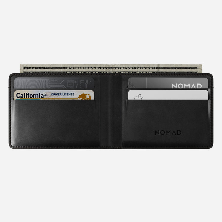 Bifold Wallet - Black | Horween | Find My