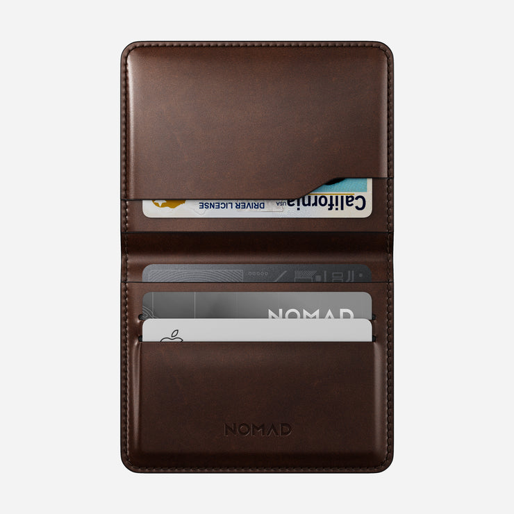 Card Wallet Plus - Rustic Brown | Horween | Find My