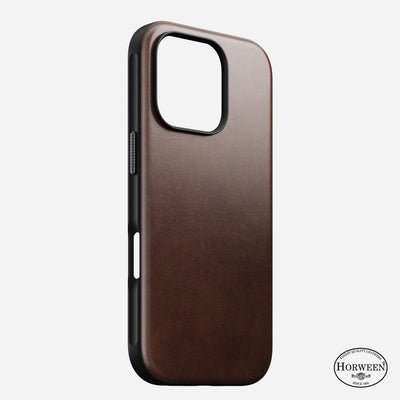 Modern Leather Case - iPhone 16 Pro | Rustic Brown | Horween