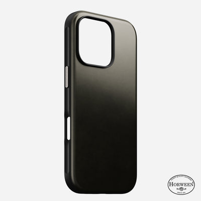 Modern Leather Case - iPhone 16 Pro | Green Chrome | Horween