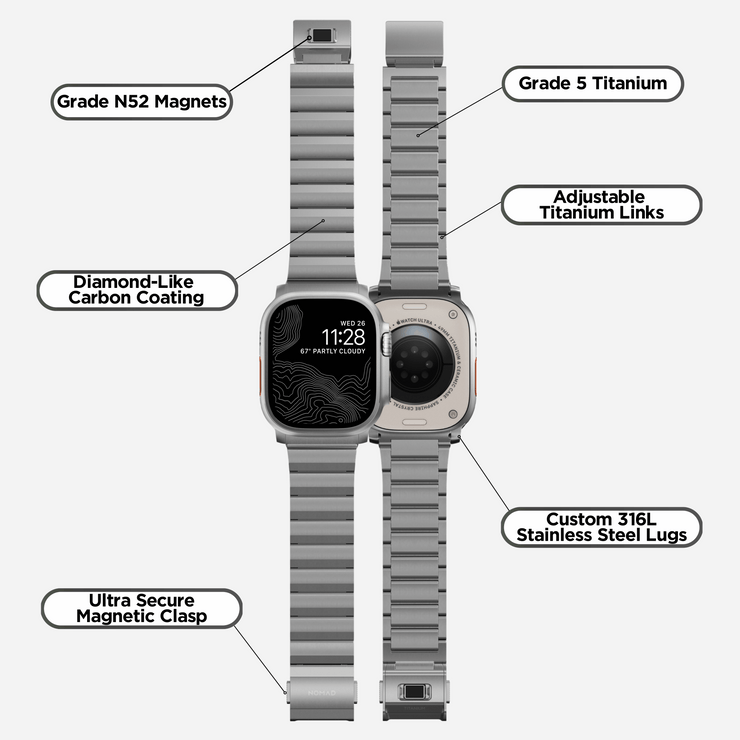 Titanium Band - 46mm/49mm  | Natural Hardware