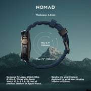 Rocky Point Band - 46mm/49mm | Atlantic | Black Hardware