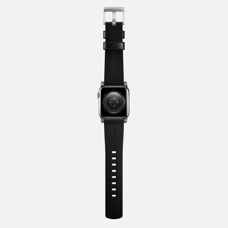 Modern Band - 46mm/49mm | Silver Hardware | Black | Horween