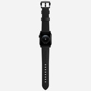 Traditional strap black leather black hardware    