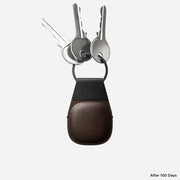 Leather Keychain - AirTag | Rustic Brown | Horween