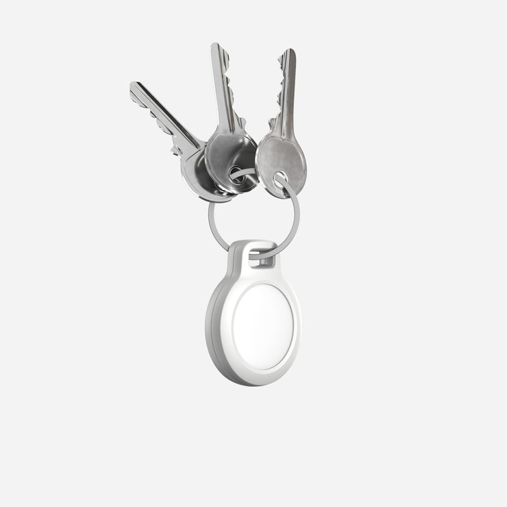 Rugged Keychain - AirTag | White