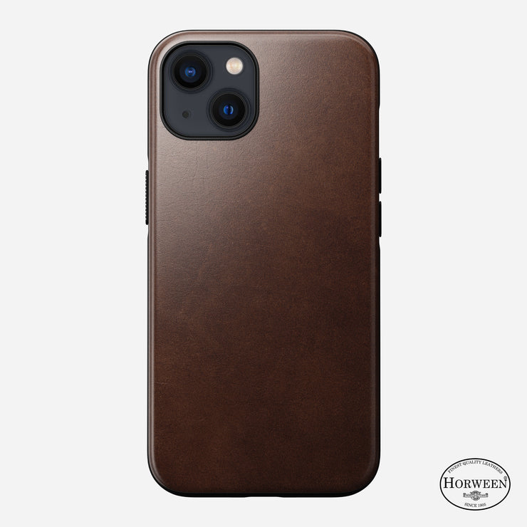 Modern Leather Case - iPhone 13 | Rustic Brown | Horween