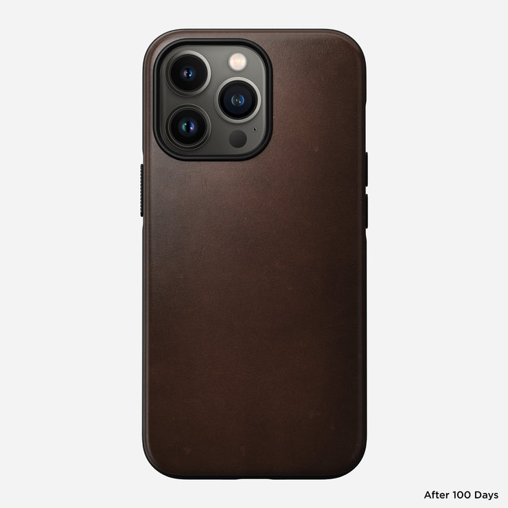 Modern Leather Case - iPhone 13 Pro | Rustic Brown | Horween