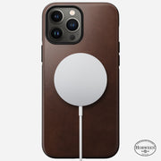 Modern Leather Case - iPhone 13 Pro Max | Rustic Brown | Horween