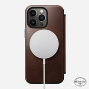 Modern Leather Folio - iPhone 13 Pro | Rustic Brown | Horween