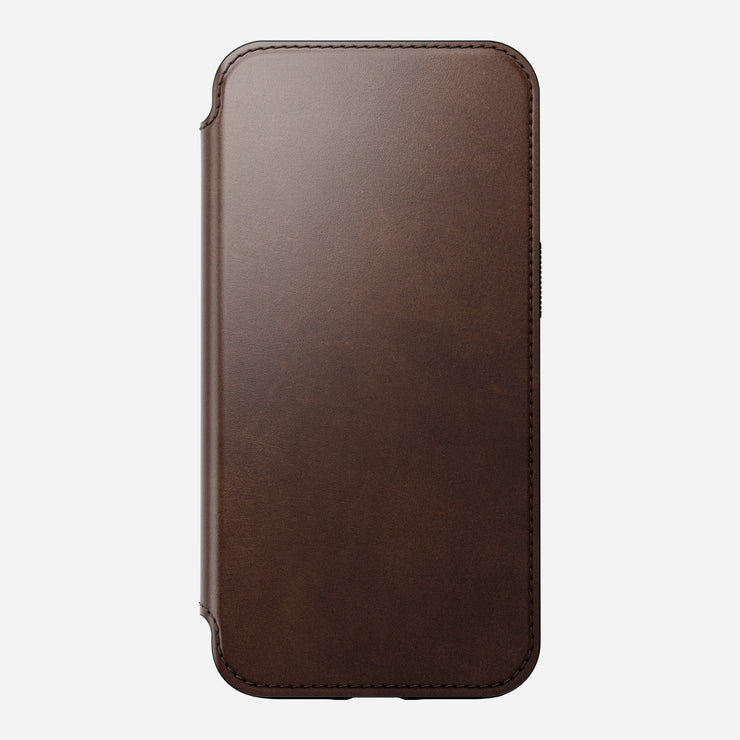 Modern Leather Folio - iPhone 13 Pro | Rustic Brown | Horween