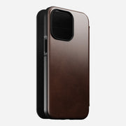 Modern Leather Folio - iPhone 13 Pro | Rustic Brown | Horween