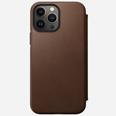 Open Box /// Modern Leather Folio - iPhone 13 Pro Max | Rustic Brown | Horween