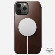 Modern Leather Folio - iPhone 13 Pro Max | Rustic Brown | Horween