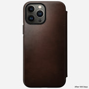 Modern Leather Folio - iPhone 13 Pro Max | Rustic Brown | Horween