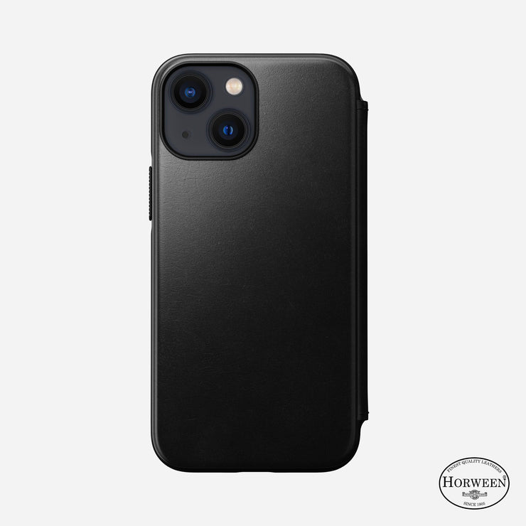 Open Box /// Modern Leather Folio - iPhone 13 Mini | Black | Horween