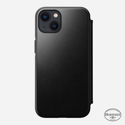 Modern Leather Folio - iPhone 13 | Black | Horween