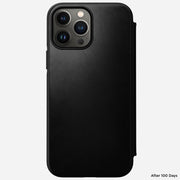 Modern Leather Folio - iPhone 13 Pro Max | Black | Horween