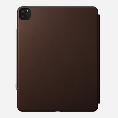 Modern Leather Folio - iPad Pro 12.9 (5th Gen) | Rustic Brown | Nomad Leather