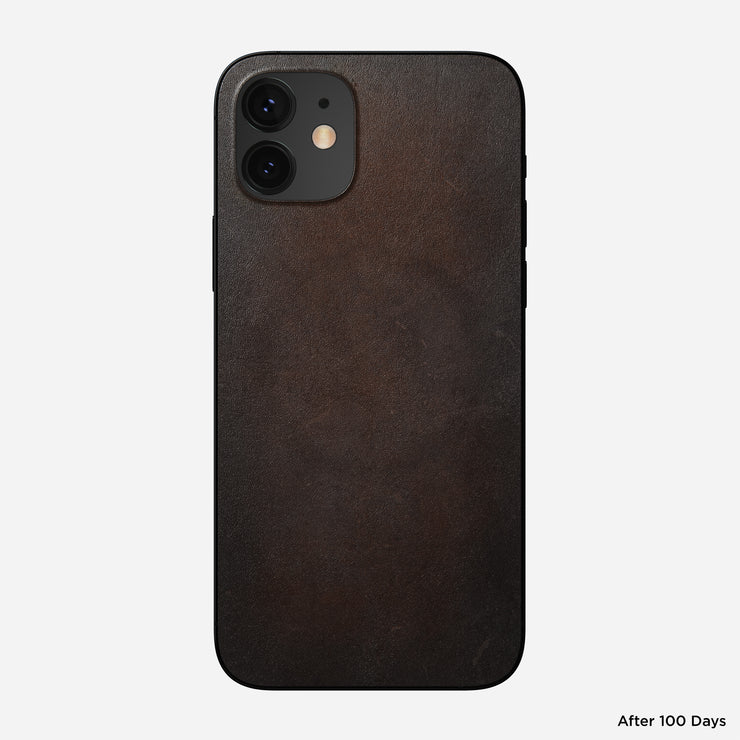 Leather iPhone Skin - iPhone 12 | Rustic Brown | Horween