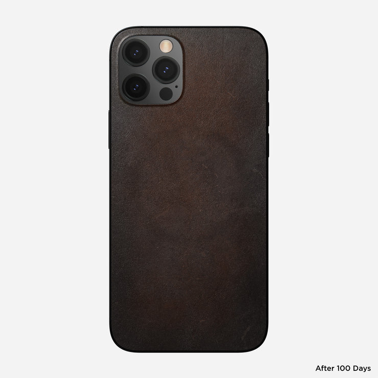 Leather iPhone Skin - iPhone 12 Pro | Rustic Brown | Horween