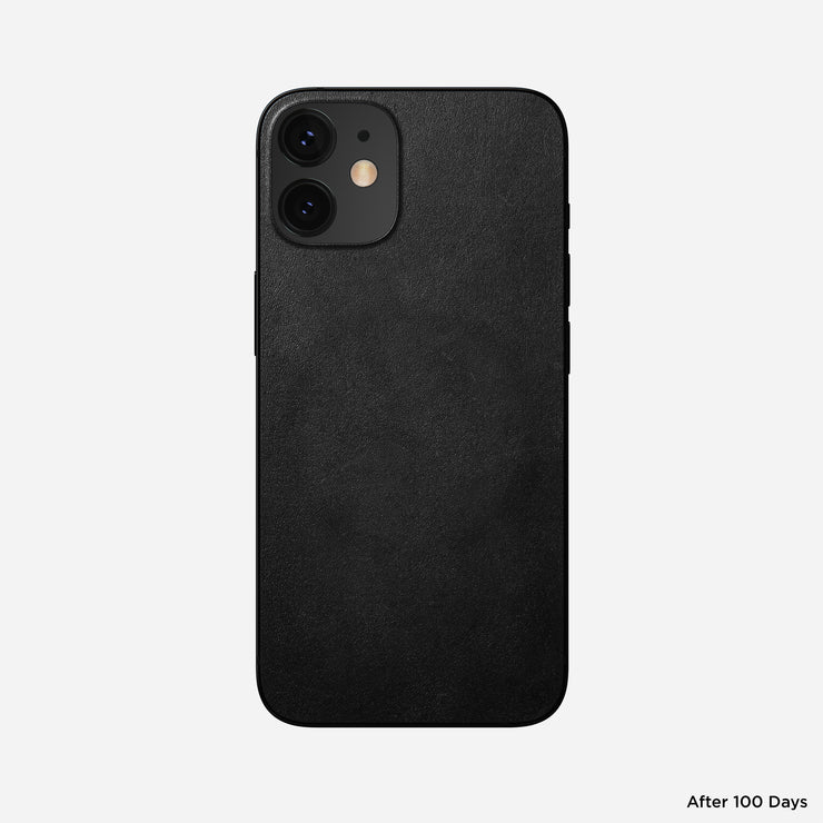 Leather iPhone Skin - iPhone 12 mini | Black | Horween