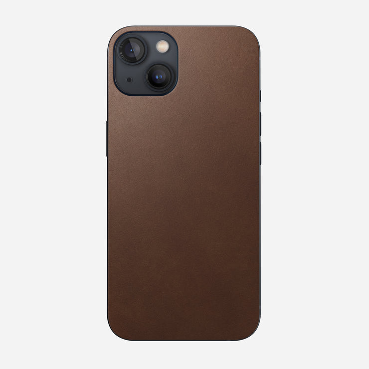 Leather iPhone Skin - iPhone 13 | Rustic Brown | Horween