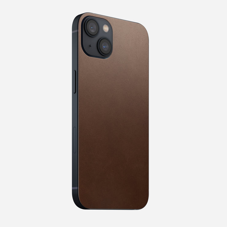 Leather iPhone Skin - iPhone 13 | Rustic Brown | Horween