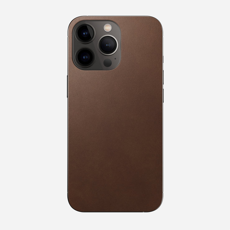 Leather iPhone Skin - iPhone 13 Pro | Rustic Brown | Horween