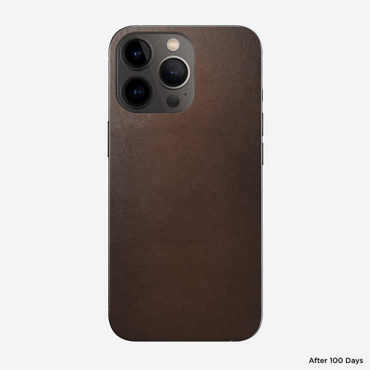 Leather iPhone Skin - iPhone 13 Pro | Rustic Brown | Horween