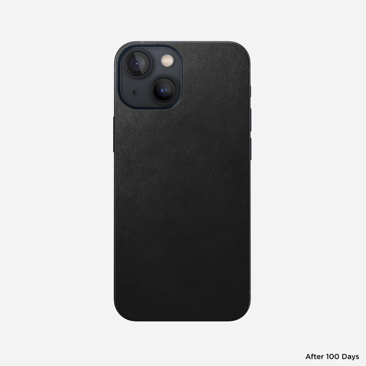 Leather iPhone Skin - iPhone 13 Mini | Black | Horween