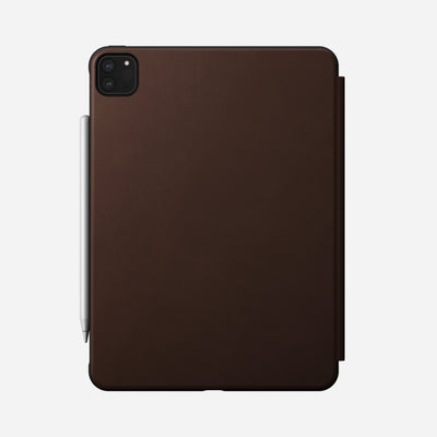 Modern Leather Folio - iPad Pro 11 (3rd Gen) | Rustic Brown | Nomad Leather