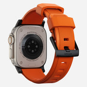 Rugged Band - 46mm/49mm | Black Hardware | Ultra Orange