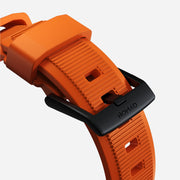 Rugged Band - 46mm/49mm | Black Hardware | Ultra Orange