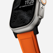 Rugged Band - 46mm/49mm | Black Hardware | Ultra Orange