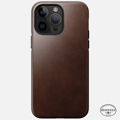 Modern Leather Case - iPhone 14 Pro Max | Rustic Brown | Horween