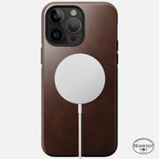 Modern Leather Case - iPhone 14 Pro Max | Rustic Brown | Horween