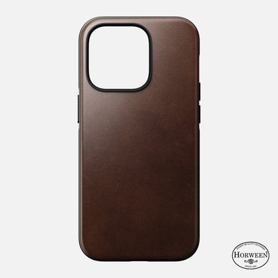 Open Box /// Modern Leather Case - iPhone 14 Pro | Rustic Brown | Horween