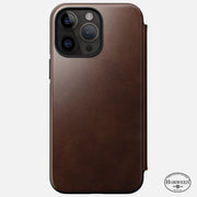 Modern Leather Folio - iPhone 14 Pro Max | Rustic Brown | Horween