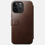 Modern Leather Folio - iPhone 14 Pro Max | Rustic Brown | Horween