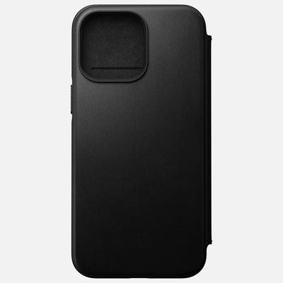 Open Box /// Modern Leather Folio - iPhone 14 Pro Max | Black | Nomad Leather