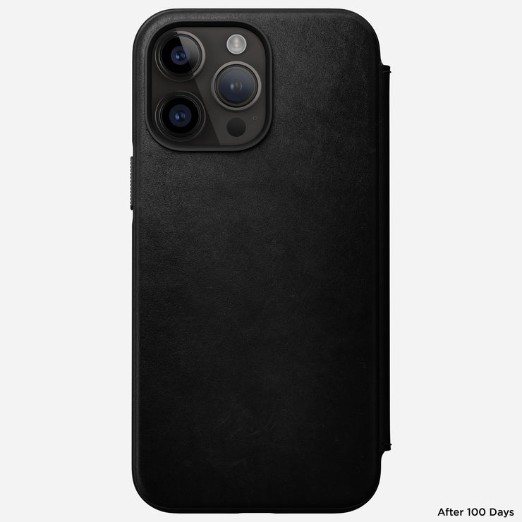 Modern Leather Folio - iPhone 14 Pro Max | Black | Nomad Leather