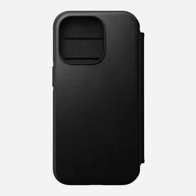 Open Box /// Modern Leather Folio - iPhone 14 Pro | Black | Nomad Leather