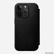 Modern Leather Folio - iPhone 14 Pro | Black | Nomad Leather