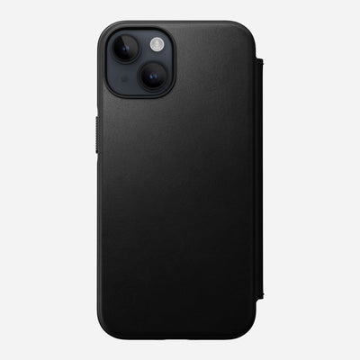 Modern Leather Folio - iPhone 14 | Black | Nomad Leather