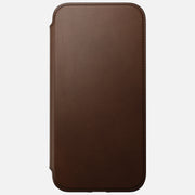 Modern Leather Folio - iPhone 14 Pro Max | Rustic Brown | Nomad Leather