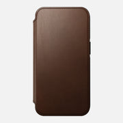 Modern Leather Folio - iPhone 14 Pro | Rustic Brown | Nomad Leather