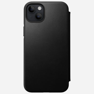 Modern Leather Folio - iPhone 14 Plus | Black | Nomad Leather