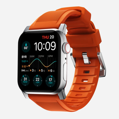 Open Box /// Rugged Band - 46mm/49mm | Silver Hardware | Ultra Orange