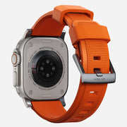 Rugged Band - 46mm/49mm | Silver Hardware | Ultra Orange